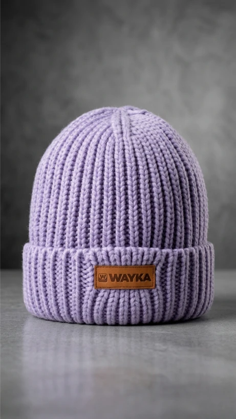 Gorro lana lila
