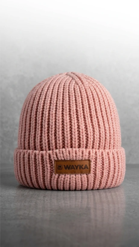 Gorro lana rosado Wayka