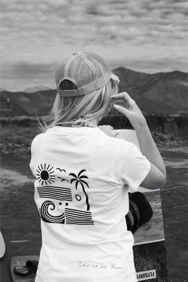 Pólera palmera blanca