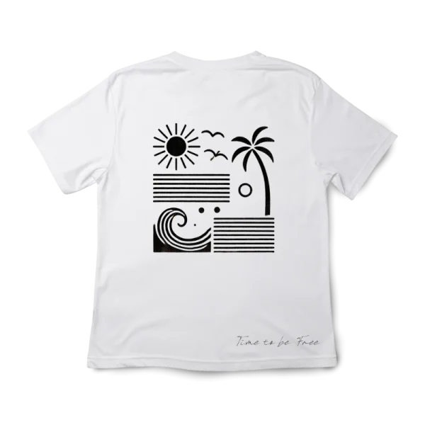 Pólera palmera blanca - Hover